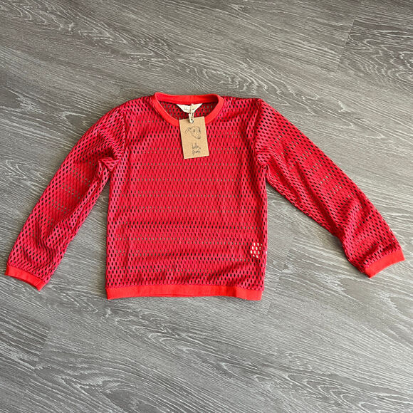 Bella + Frank Mesh Shirt Kids 6 Years Red - Picture 1 of 10